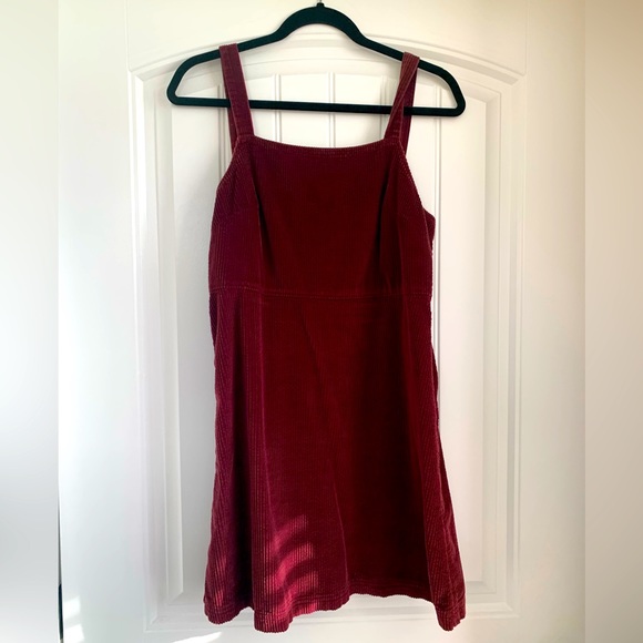Corduroy maroon dress, American Eagle, Size M - Picture 1 of 2